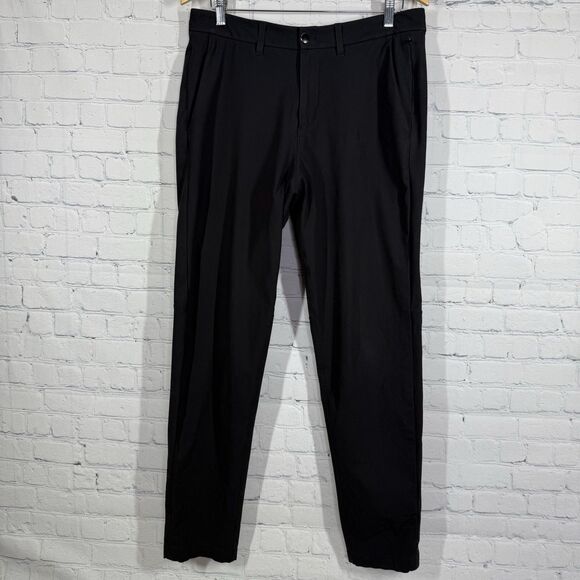 Lululemon Commission Pant Slim 34" Men Size 32x31 Black Stretch Chino ABC Preppy - Picture 3 of 15
